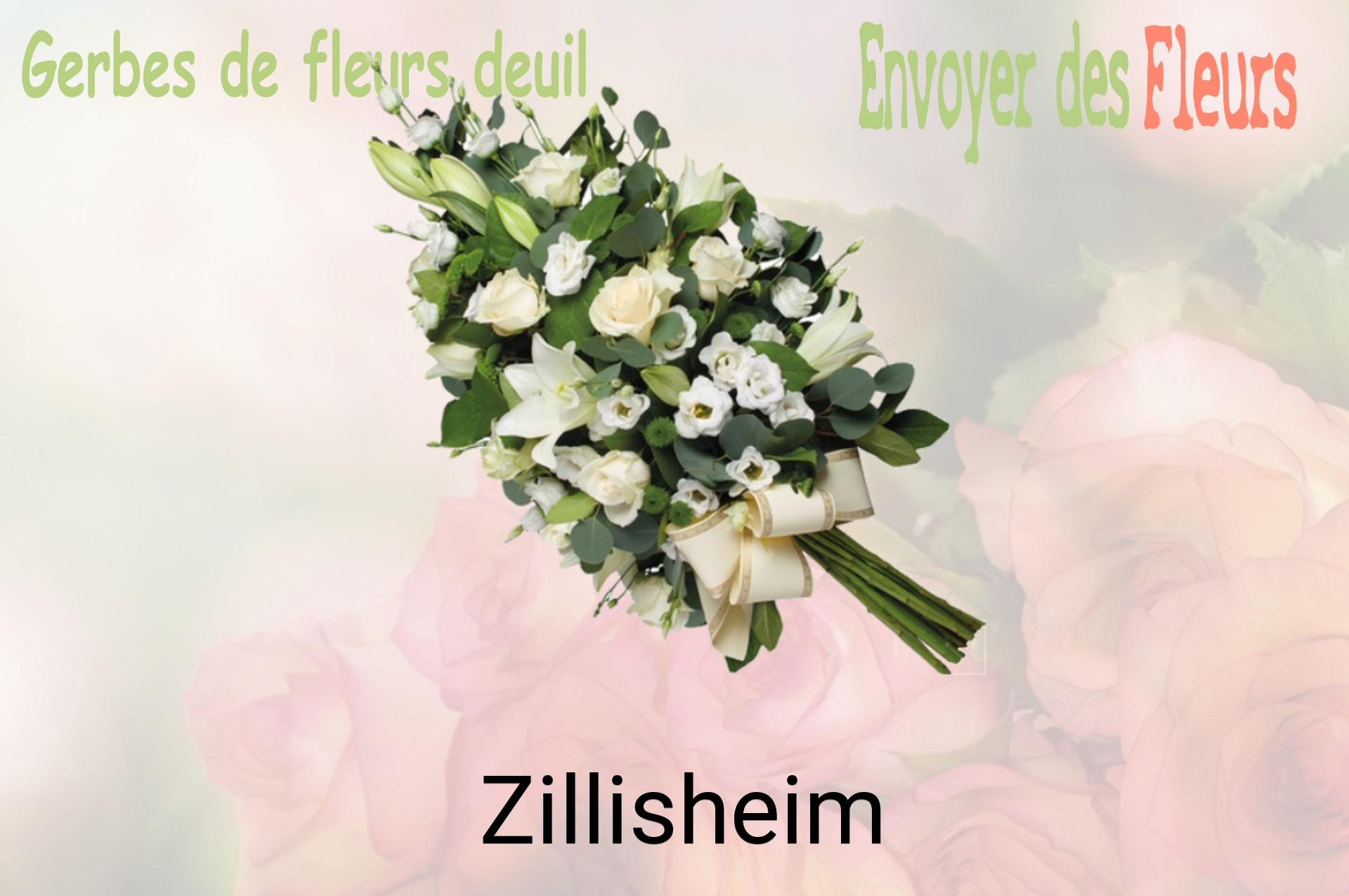 Gerbe de fleurs de deuil livrée à Zillisheim